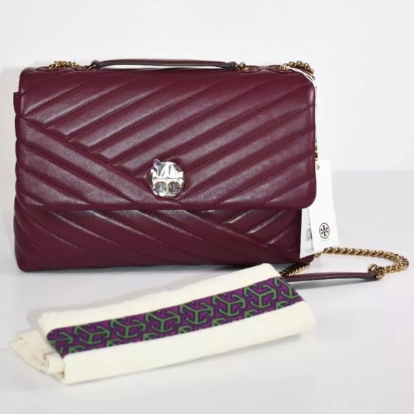 NWT TORY BURCH KIRA CHEVRON QUILTED LEATHER BAG - Picture 2 of 7